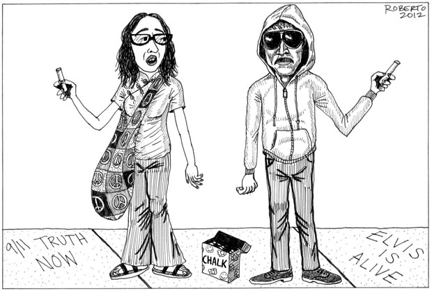Editorial Cartoon: Sidewalk chalking